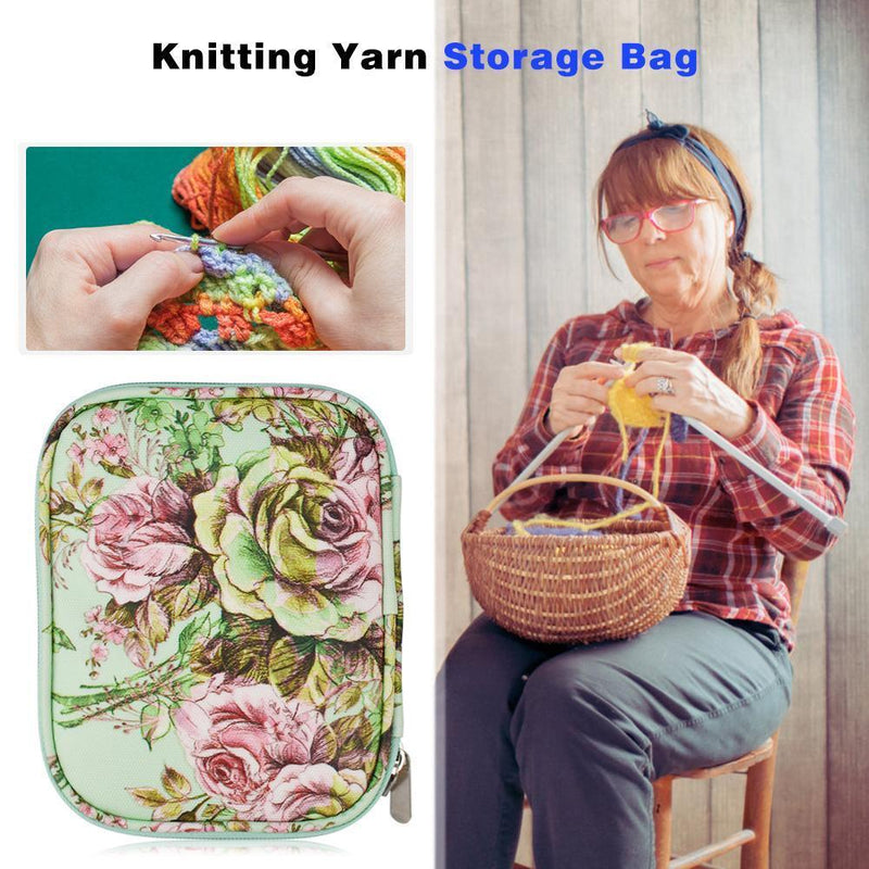 Nylon Yarn Storage Bag Crochet Thread Storage Case Sewing Kit Travel Organi