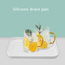 #A Kitchen Sink Silicone Drain Tray Water Cup Storage Dish Holder for Living Roo