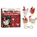 4pcs Scarf Chicken Hanger for Festival Scarf Chicken Pendant Christmas Orna