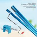 Portable Camping Hiking Pole Lamp Stand Detachable Picnic Hanging Light Hol