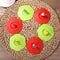 10pcs Torx Silicone Cup Cover Heat-resistant Reusable Cartoon (Red Snowman)