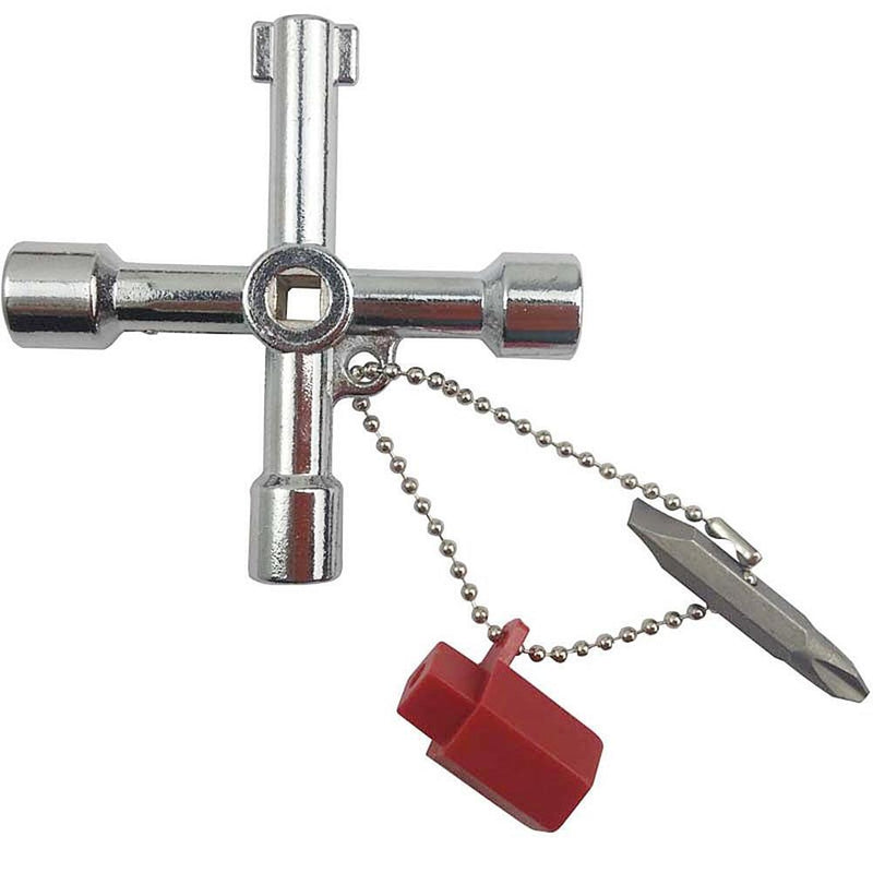Multi-use Cross Switch Key Wrench High Speed Rail Car Subway Door Spanner Newly