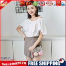 2pcs/set Women Transparent Chain Hangbags Crossbody Shoulder Bags (Black)