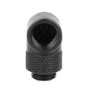 G1/4 Thread 90 Degree Fitting Adapter Rotary Water Cooled Connector(Black) Newly