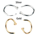 Fashion Charming Hoop Clip on Nostril Hoop Non Piercing Body Jewelry Nose Ring