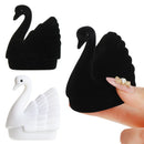 Boxes Swan Style Wedding Storage Display Velvet Ring Holder Gift Jewelry Box