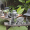 Gothic Dragon Statues Fantasy Animal Dragon Figures Garden Decor (White) Newly