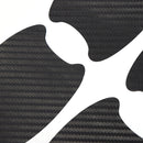 4pcs Carbon Fiber Auto Door Handle Stickers Anti Scratch Car Exterior Decorat