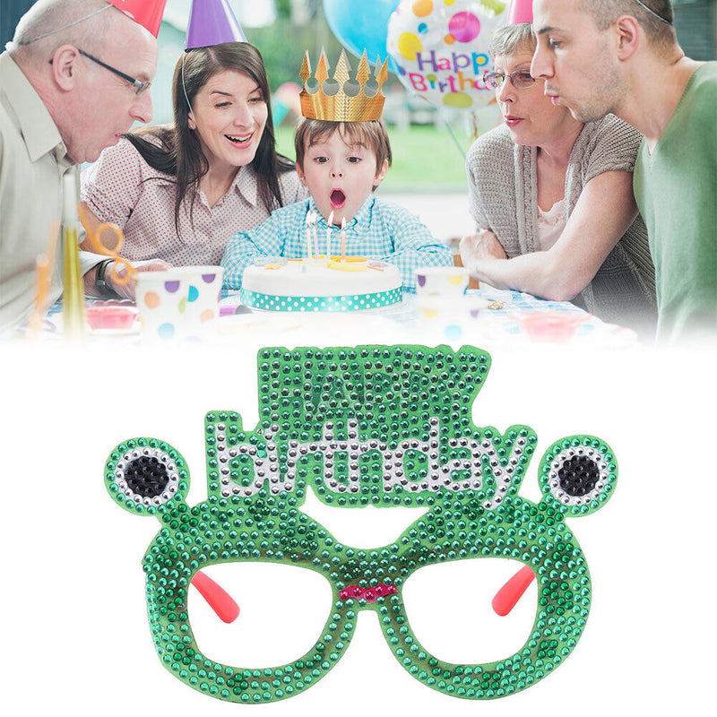 #A DIY Diamond Painting Glasses Props Carnival Birthday Wedding Decoration