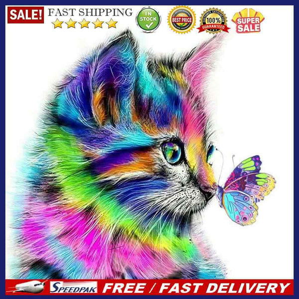 5D DIY Animal Diamond Painting Full Round Drill Mosaic Kits Wall Picture Craf