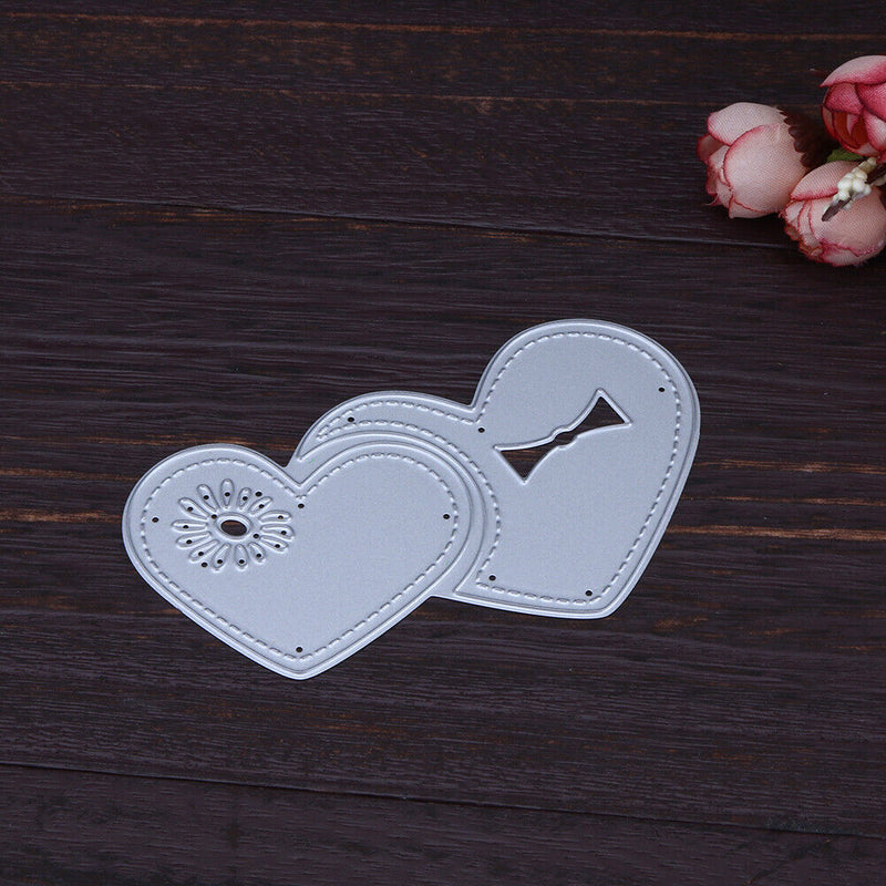 Heart Center DIY Metal Punch Molds Love Pattern Carbon Steel Stencils Scrapboo