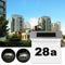 Solar House Number Plaque Light with 200LM Motion Sensor LED 8U7Y Addres I7A4