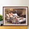 5D DIY Diamond Drawing Elderly Couple Resting Kits Full Square Drill Wall Decor