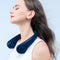 Bladeless Hanging Neck Fan Mini Leafless Fans (Blue Adjustable Silicone)