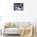 5D DIY Diamond Painting Winter Snow Elk Cross Stitch Embroidery Rhinestones Home