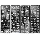 Letters Nail Art Stamp Stencils Nail Templates Flowers Stamping Plates Abstract