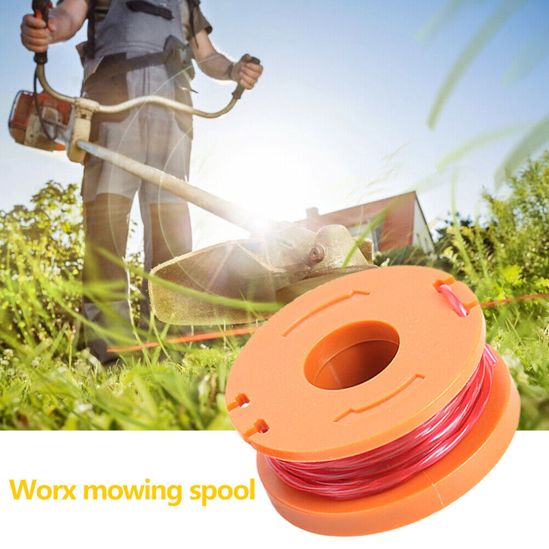 10ft Replacement Grass Edger Line Spool Trimmer Cap for WORX (12x Spools) Newly