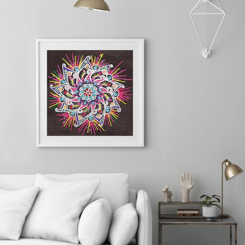 5D DIY Special Shaped Diamond Painting Mandala Cross Stitch Craft Kits Wall Art