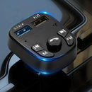 Player Kit Hands-Free 2USB PD Charger 5.0 Car Wireless FM Transmitter Adapter