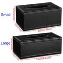 Container PU Leather Napkin Paper Bag Storage Cover Paper Towel Box Tissue Case