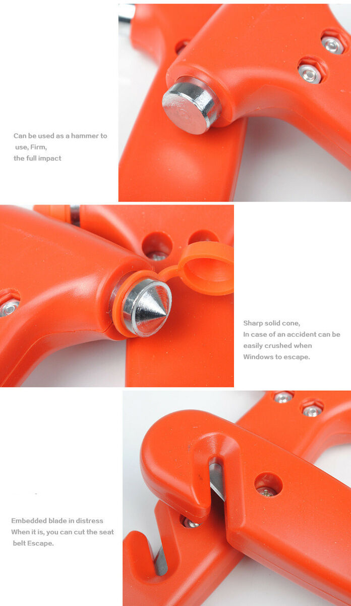 Emergency Car Hammer Glass Breaker Seatbelt Cutter Window Escape Blade Tool