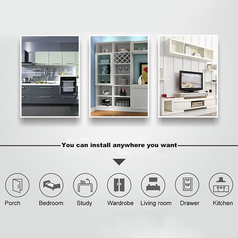 Triangle Lighting 15 LED Indoor Triangle Closet Cabinet Wall Lamp White Light