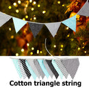 INS Nordic Cotton Fabric Flags Blue Gray Pennant Party Wedding Supplies Newly