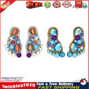 4pcs DIY Diamond Keychain Special Shaped Full Drill Feet Painting Keyring Newly