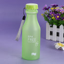 Candy Colors Unbreakable Frosted Plastic Kettle 550mL Water Bottle (Green)