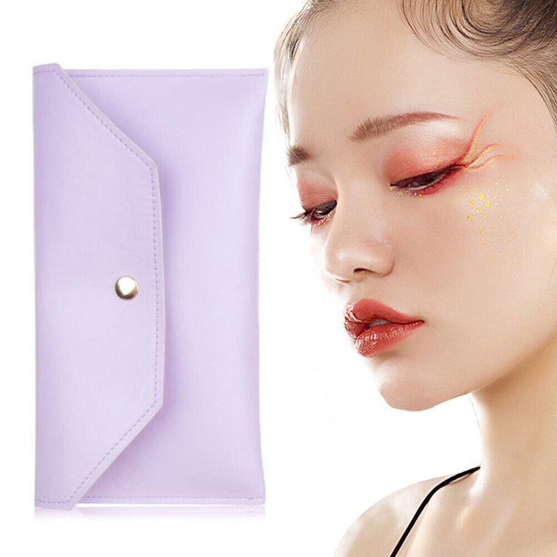 Cosmetic Brushes Set Holder Bag Eyelash Eyebrow Eyeshadow Makeup Tool Organizer