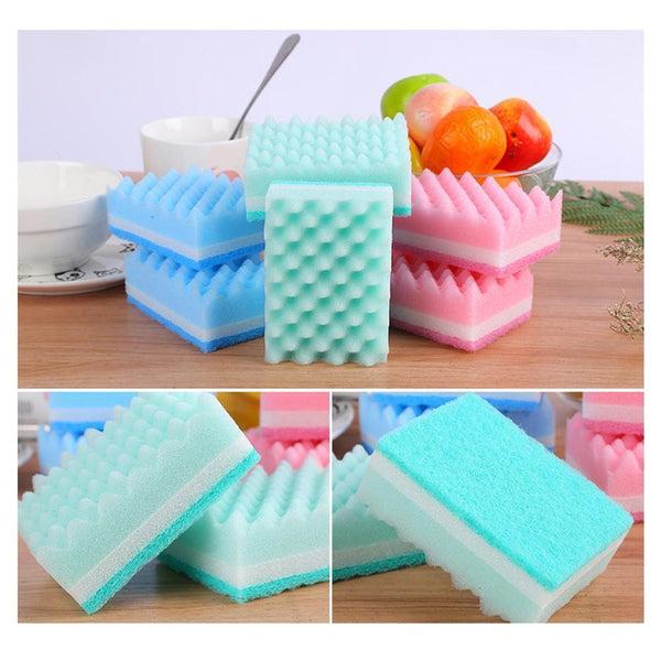 1xSponge Brush Dish Washing Cleaning Kitchen Pad Soap R0U2 Tool U1O4 L8X6
