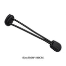 Elastic Lazy No Tie Sport Easy Lock Reflective Shoelaces (Black White) Newly