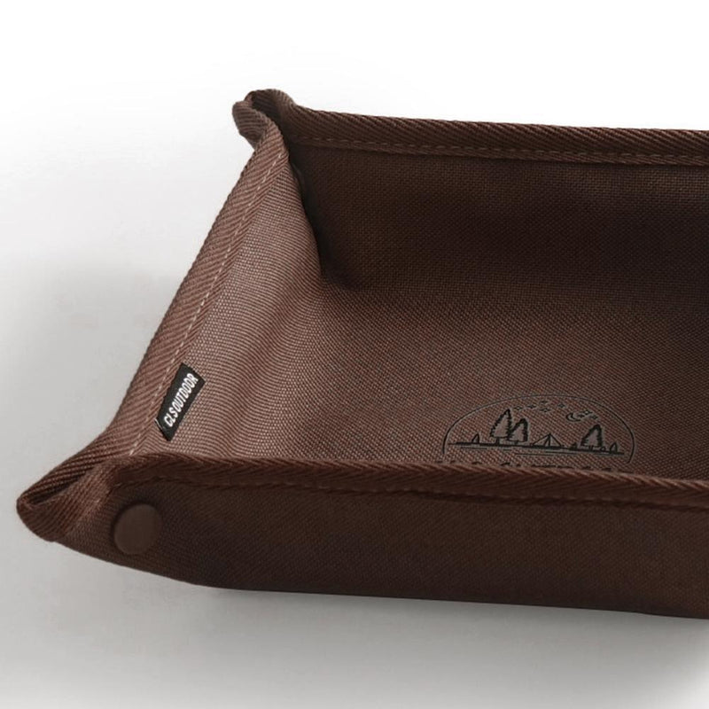 Portable Camping Storage Tray Outdoor Multi-function Foldable Square Plate (L