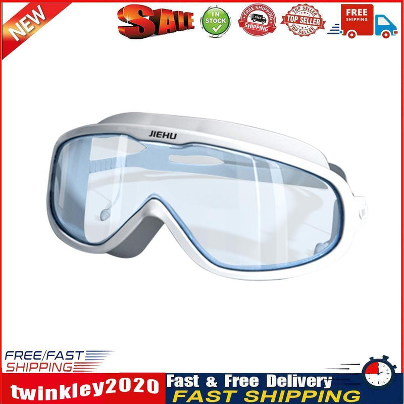 Swimming Glasses Waterproof Anti-fog Adults Swim Diving Goggles (White) Newly