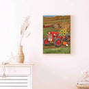 5D Rhinestone Pictures DIY Red Tractor Full Round Drill Diamond Painting Kit