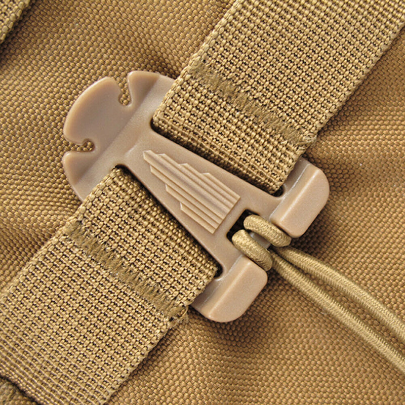 10pcs/lot Molle Backpack Carabiner EDC Tool Elastic Rope Webbing Fixed Buck