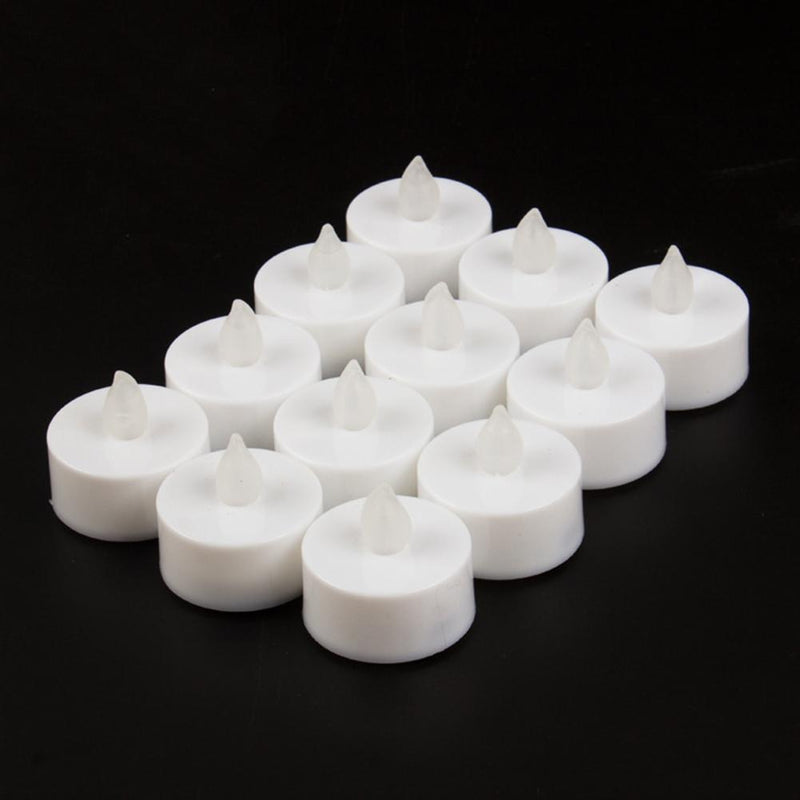 Occitop 12 LED Tea Lights, Flickering, Flameless, Artificial Candle, Wedding Decor
