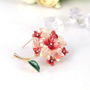 Alloy Flower Brooches Pearls Pin Party Jewelry Brooch Women Clothes Accessories