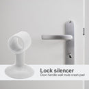 2pcs Anti-collision Doorknob Wall Crash Pad Door Handle Silencer (White) Newly