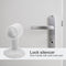 2pcs Anti-collision Doorknob Wall Crash Pad Door Handle Silencer (White) Newly
