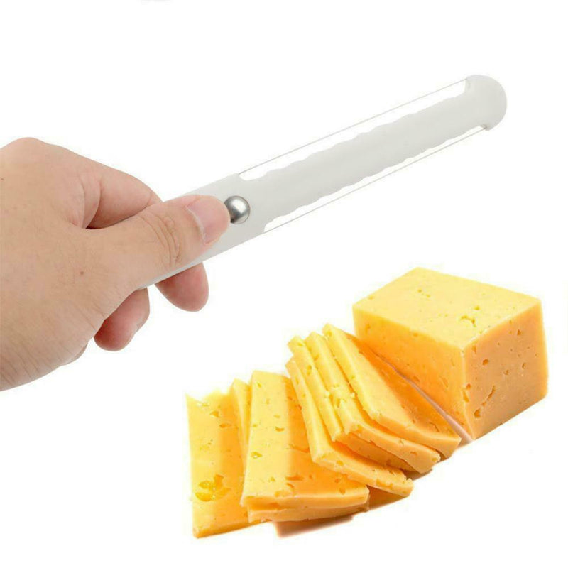 CHEESE BUTTER SLICER PEELER CUTTER TOOL WIRED WIRE THICK HANDLE THIN HARD R8E1