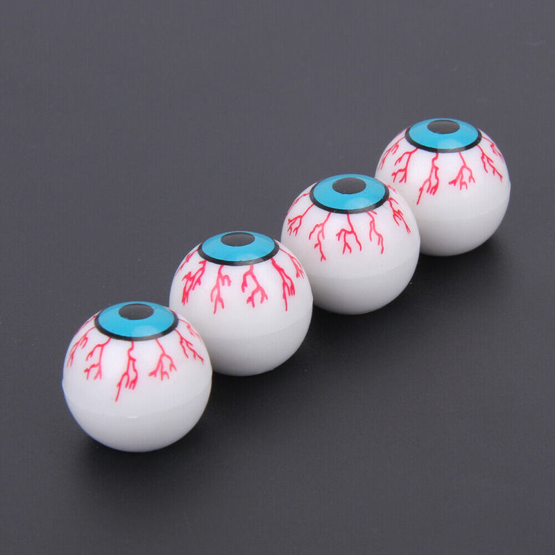 4pcs/Lot Tires Air Valve Caps Zombie Eyeball Tires Wheel Dust Air Stem