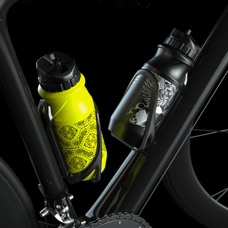 ENLEE 500ml Outdoor Sports Water Bottle Plastic MTB Bicycle Kettle (Yellow)