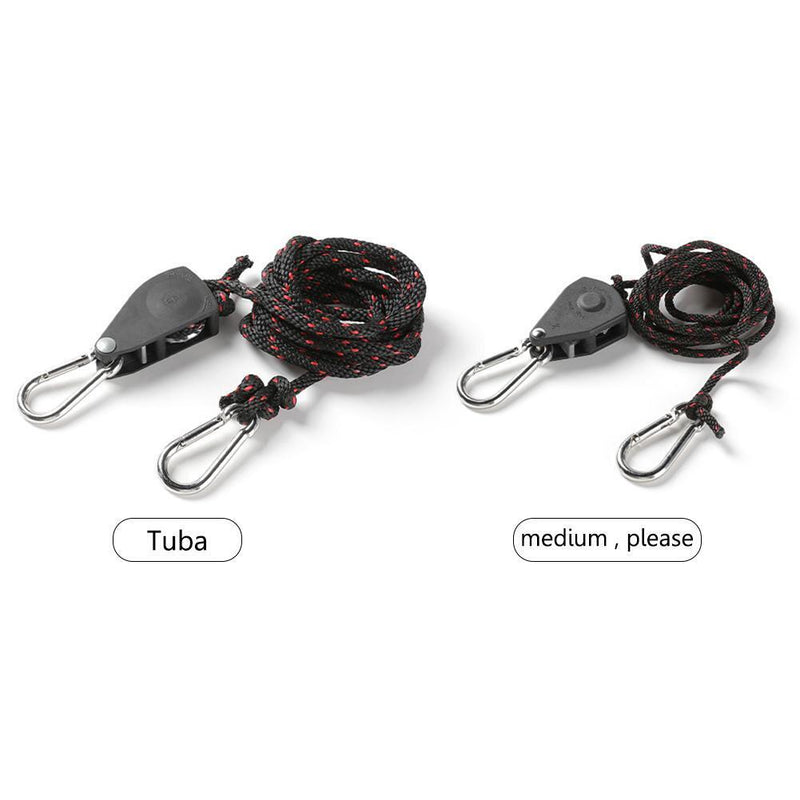 Tent Pulley Rope Buckle Fastener Windproof Adjustable Camping Buckles (L)