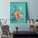 5D DIY Full Drill Round Shape Flowerpot Goblin Rhinestone Diamond Drawing Kit