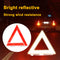 Road Safety Car Emergency Breakdown Triangle Reflective Red Warning Sign Newly