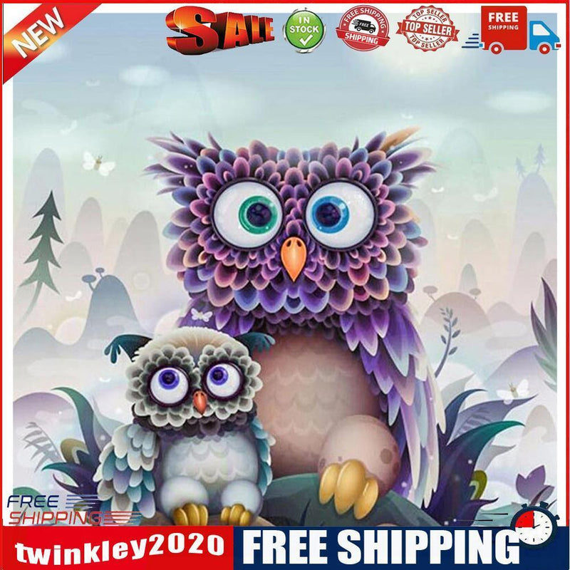5D DIY Full Drill Diamond Painting Cartoon Bird Cross Stitch Embroidery Kit
