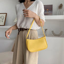 Fashion Women PU Leather Totes Shoulder Bag Simple Retro Small Female Handbag