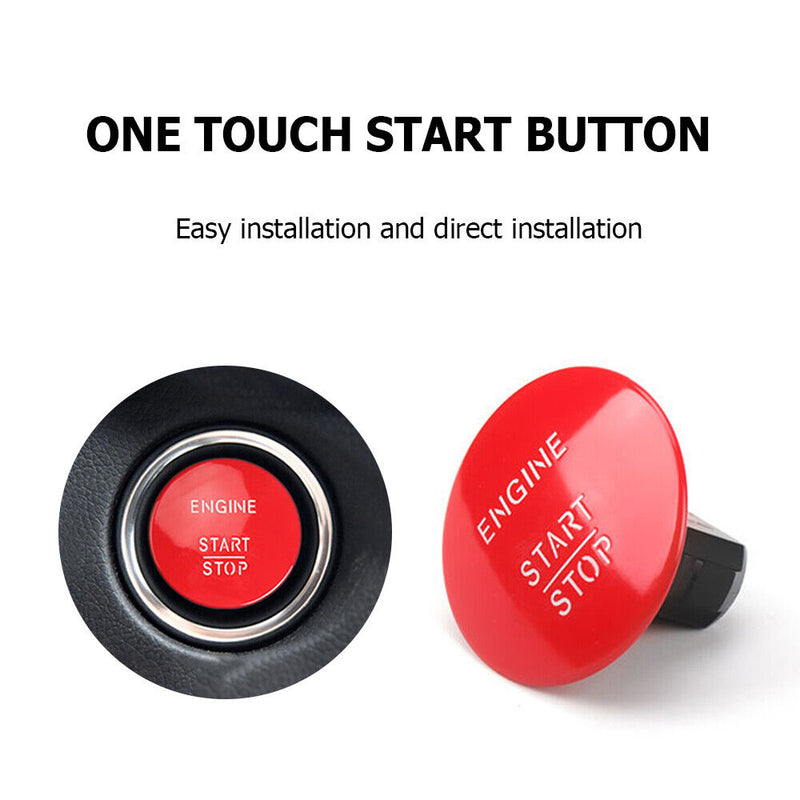 Car Engine Start Stop Button Entry Ignition Starter Switch ON/OFF (Red) Newly