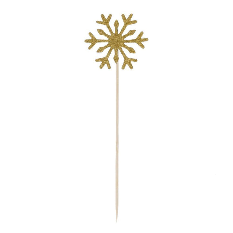10pcs/12pcs Crown Bow Glitter Snowflake Cupcake Topper Takes Handmade Cake